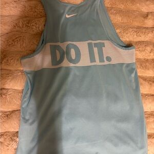Nike Men's Light Blue Swim Tank